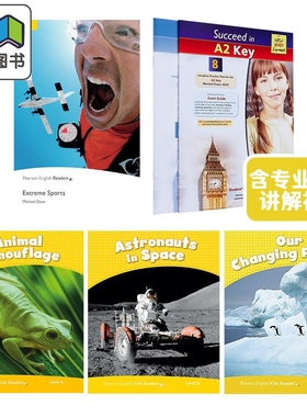 剑桥英语KET考试备考冲刺自学套装A(4册读物+8套全真模拟题+专业教师讲解视频） Succeed in Cambridge English A2 KEY 大音