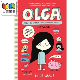 and 大音 儿童绘本动物科普漫画 Nowhere Gravel Olga 奥尔加与小动物 Smelly the 进口图书 Elise Thing 英文原版 from