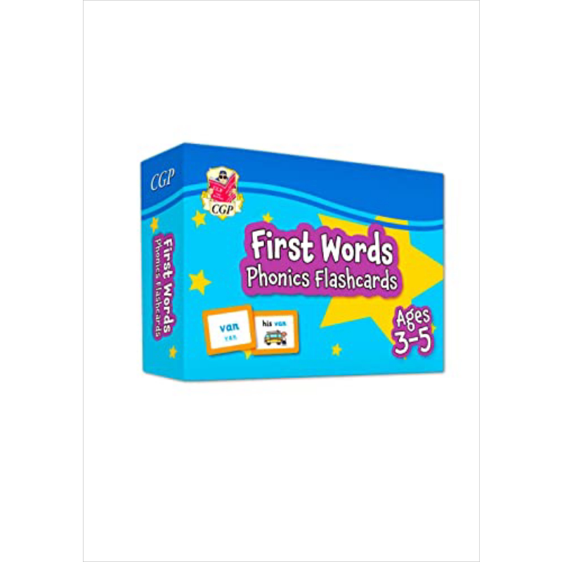 CGP New First Words Phonics Flashcards for Ages 3-5 适合 3-5 岁的单词自然拼读闪卡 英语原版 大音