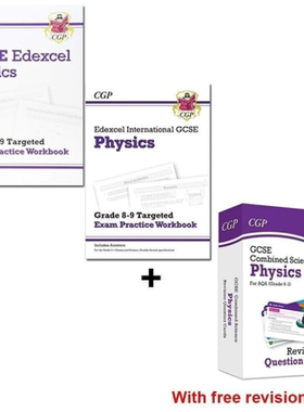 英国原版CGP教辅 Physics GCSE & IGCSE Grade 8-9 Targeted Exam Practice Workbook 含答案英文原版物理爱德思目标考试练习册