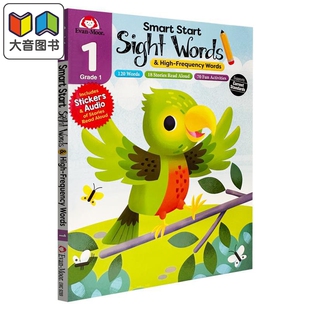 Smart Start Sight Words Grade 1 聪慧启蒙系列 高频词 一年级 Evan-Moor 美国英文原版英语词汇阅读活动练习册 大音