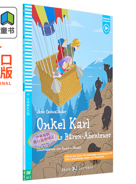 预售 德文原版 ELI Young Readers German A1 Onkel Karl und das Baren-Abenteuer卡尔叔叔和熊 德语学习分级读物 大音