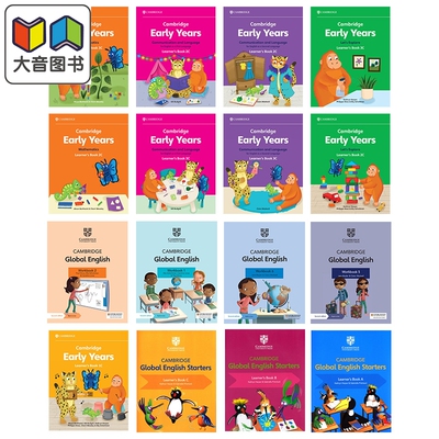 Cambridge Early Years 剑桥国际学校幼儿系列 数学英语沟通与语言全球英语初学者学生书Global English Starters 大音