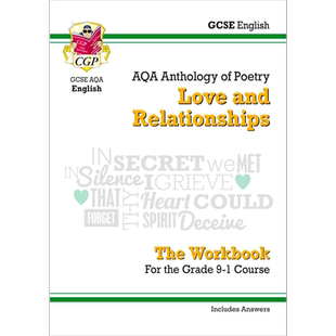GCSE English Literature AQA Poetry Workbook Love & Relationships Anthology (inc. Answers) 大音