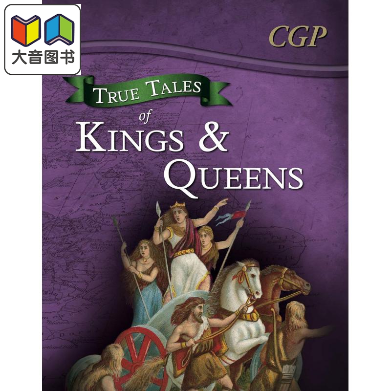 英国原版CGP教辅 True Tales of Kings & Queens Reading Book Boudica 国王和王后的真实故事阅读书籍 大音