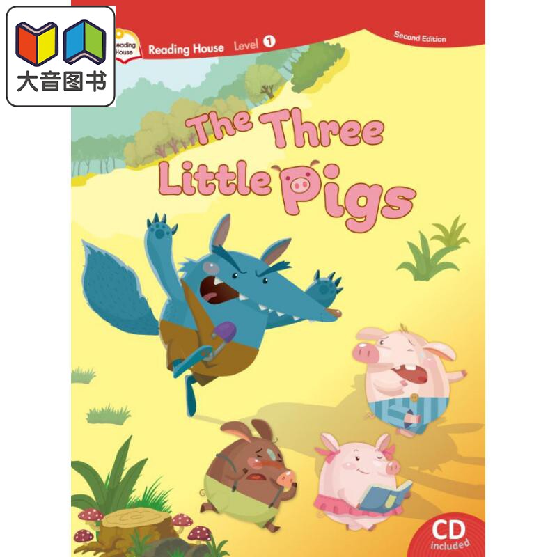 敦煌书局音乐戏剧读物系列Reading House 1 The Three Little Pigs 阅读大本营第二版1 三只小猪音乐戏剧读本盒装 大音