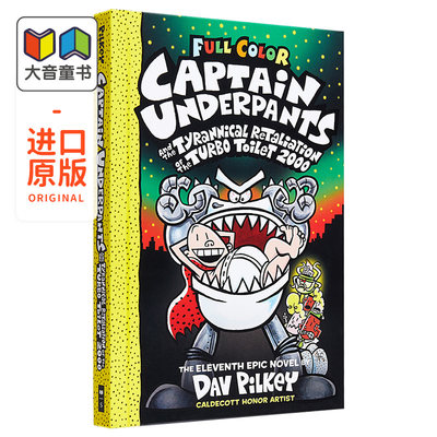 Captain Underpants #11 内裤超人队长系列 彩版11 儿童桥梁书初级章节漫画 精装 英文原版 7-12岁