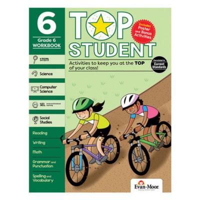 成为优等生：6级 Evan-moor Top Student G6 小学6年级课外练习 英文原版