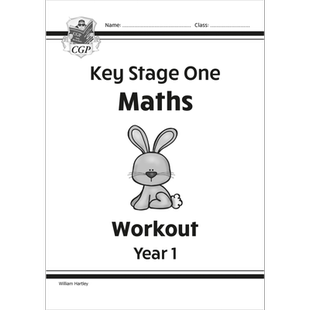 英国原版CGP教辅 Maths & Mental Maths Workout KS 1-2 Years 1-6 数学心算练习册 进口英文原版儿童教辅
