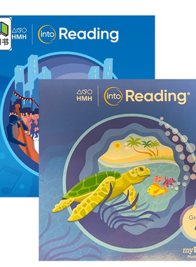 【两册学生套装】美国原版HMH Into Reading Student myBook Softcover Set Grade 4 小学语言艺术阅读学生书四年级