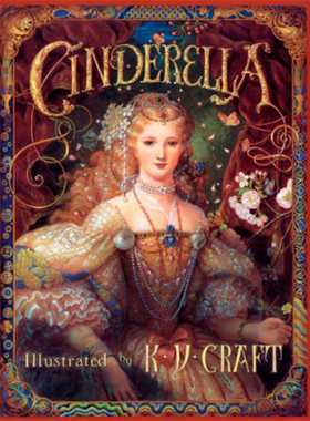 预售 经典童话：灰姑娘（宫廷画风插图版）英文原版 Cinderella / K.Y.Craft插图 大音