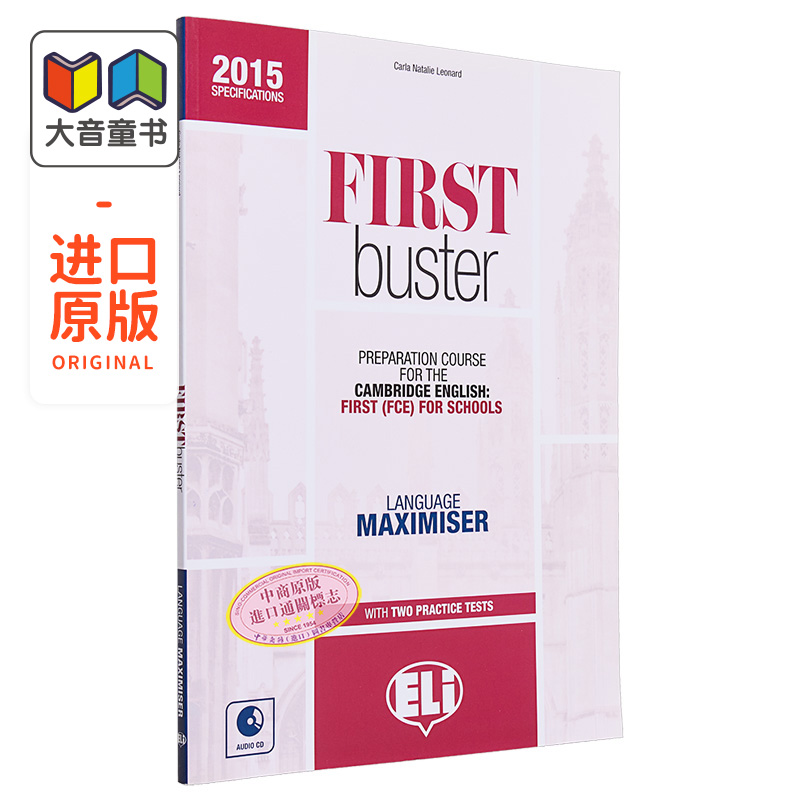 ELI剑桥FCE考试备考课程语言练习测试+2张音频CD+答案FIRST BUSTER Language maximizer英文原版英语语法词汇大音-封面