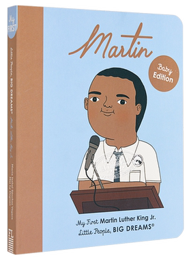 Little People Big Dreams 小人物大梦想传记 My First Martin Luther King Jr 小马丁 路德 金 英文原版纸板书 儿童启蒙绘本