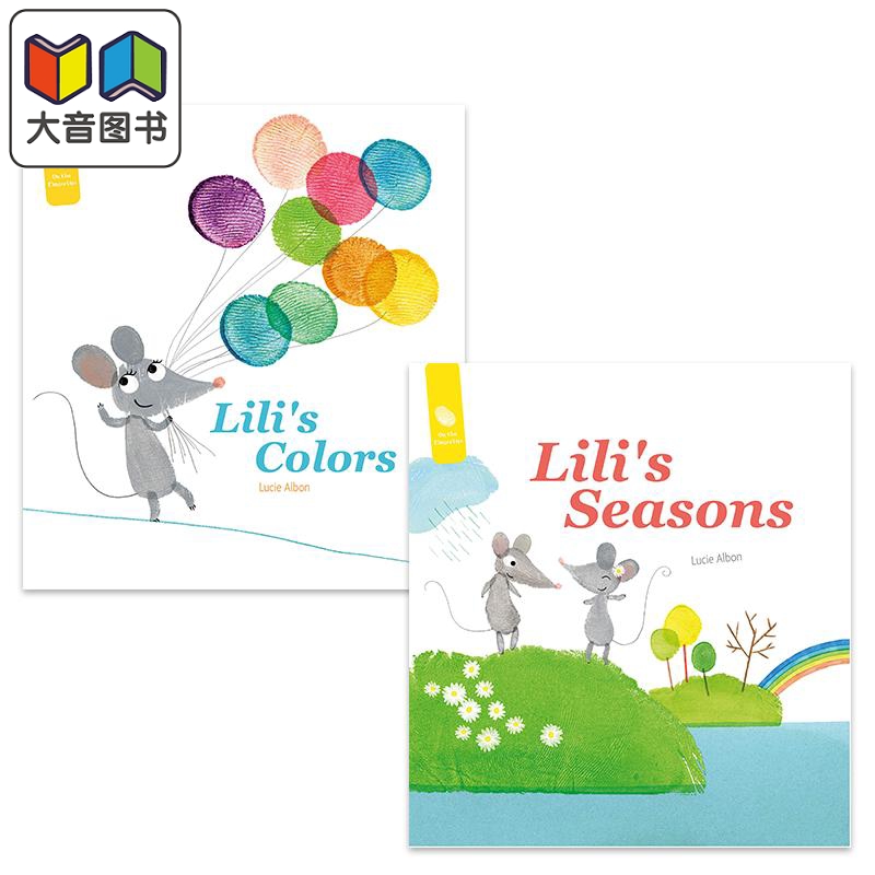 Lili 小老鼠莉莉系列儿童绘本2册套装 季节 Seasons 颜色 Colors 故事图画书 英文原版 进口图书 大音