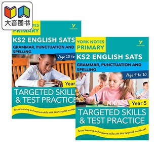 语法标点符号拼写目标技能测试练习 SATs 小学五六年级英语 英国小升初教辅有答案 英文原版 KS2 培生Yorknotes