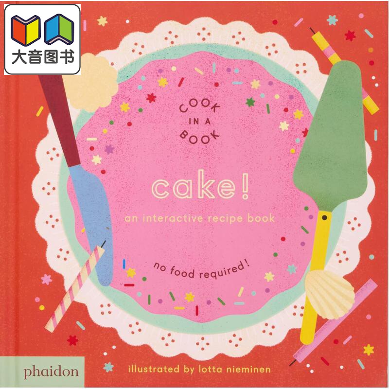 互动食谱 蛋糕 Cake An Interactive Recipe Book 英文原版 儿童纸板书绘本 亲子图画书玩具书 进口低幼读物 大音