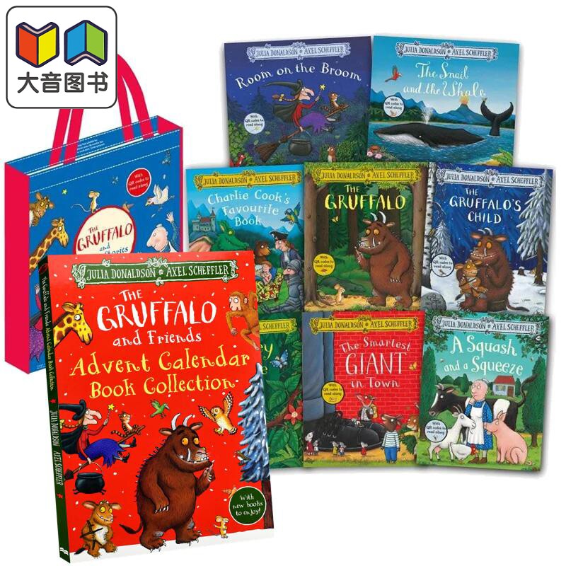 朱莉娅唐纳森 Julia Donaldson 儿童故事绘本32册套装 咕噜牛与朋友的历险旅程 有声故事包 英文原版 进口图书 大音