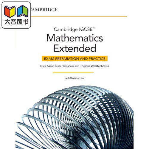 Cambridge IGCSE Mathematics Extended Exam Preparation and Practice with Digital Access 2 Years 剑桥IGCSE 大音