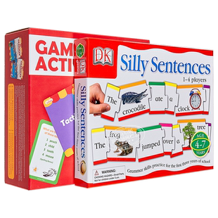 【两盒装升级版配套50集点拨视频+PPT】DK Silly Sentences 愚蠢的句子 Targeting Grammar 目标语法学习卡片 支持点读 英语?