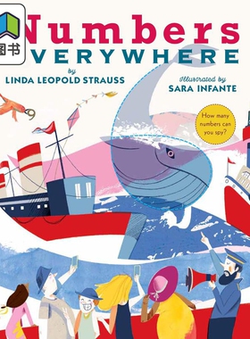 Sara Infante 各处都有的数字 Numbers Everywhere 英文原版 进口图书 低幼儿童绘本 早教数学图画书 3-7岁