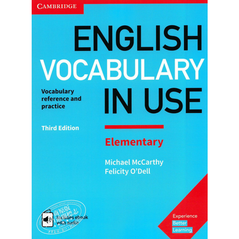 Cambridge English in Use 系列 Vocabulary Elementary Book with Answers 剑桥入门级英式英语词汇 配答案和电子书 英文原?