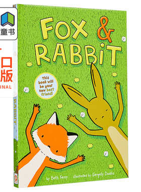Gergely Dudas 狐狸与兔子 Fox & Rabbit 英文原版小初文学 桥梁漫画图像小说 进口图书 儿童章节书 故事漫画书 大音