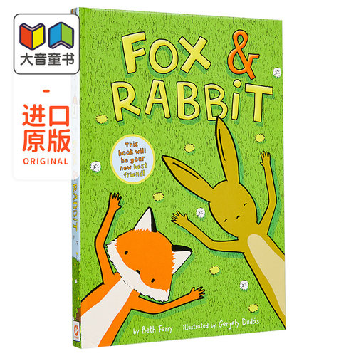 Gergely Dudas 狐狸与兔子 Fox & Rabbit 英文原版小初文学 桥梁漫画图像小说 进口图书 儿童章节书 故事漫画书 大音
