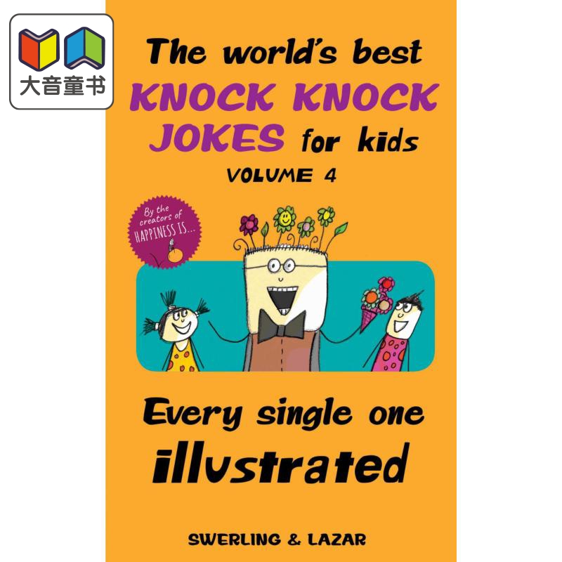 The World's Best Knock Knock Jokes for kids Volume 4 英文原版 很好笑的笑话绘本 英语俚语学习 插画书 Lisa Swerling