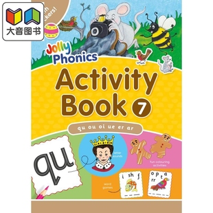 Book 快乐自然拼读活动手册7 Jolly 英语 Activity 手写体英式 大音 Phonics