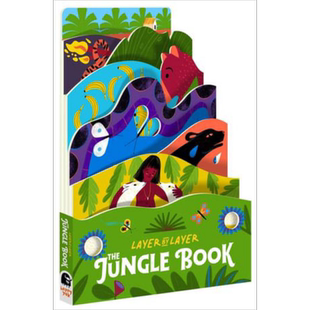 The Jungle Book 异形纸板书 丛林之书 亲子互动故事书 儿童故事绘本 英文原版 小初文学 大音