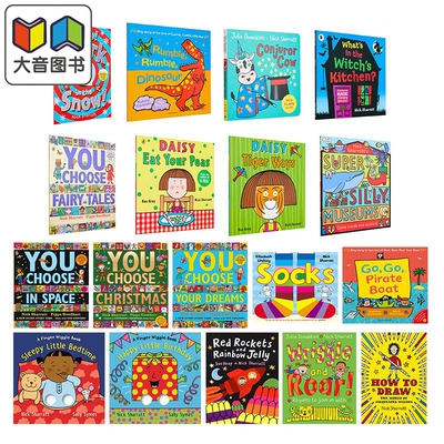 Nick Sharratt 尼克萨尔特英文原版儿童故事绘本合集 You Choose Fairy Tales Conjuror Cow Shark in the Snow 大音