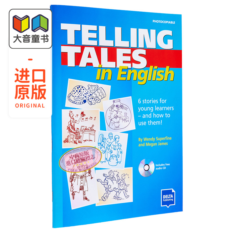 Telling Tales in English Book with photocopiable activites用英语讲故事附有可复印的活动材料英文原版进口大音-封面