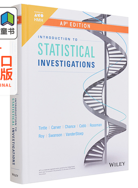 美国 HMH AP考试学生书 统计调查导论 Tintle Introduction To Statistical Investigations 2019版 英文原版教材