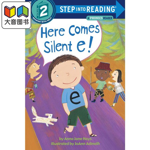 Step Into Reading Step2 Here Comes Silent E 兰登阅读进阶2 沉默的E来了 英文原版 儿童绘本 分级阅读 Anna Hays 大音