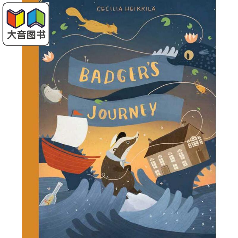 Cecilia Heikkila Badgers Journey 獾的旅程 英文原版 进口图书 儿童绘本 动物故事图画书 大音