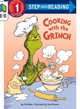 Step into Reading Step 1 Cooking With The Grinch 兰登阅读进阶1苏斯博士 与扫兴的人做饭 英文原版 儿童绘本 大音