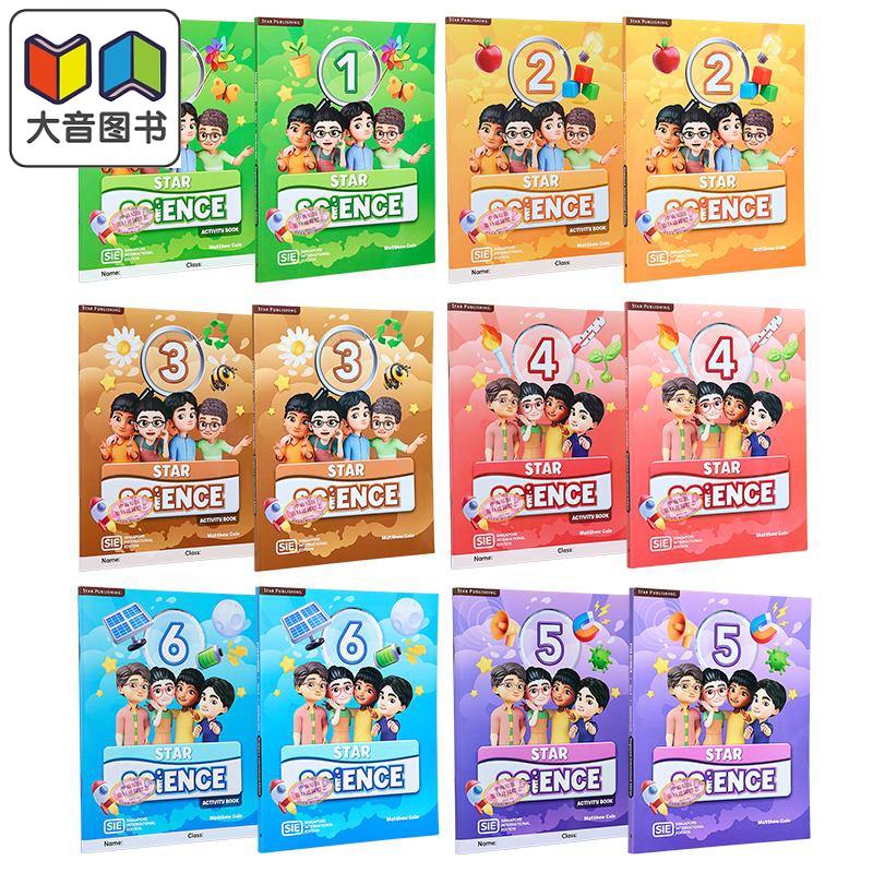 Star Science Textbook Workbook Year 1-6 SIE 思达小学科学1-6年级课本练习册合集 国际版 新加坡思达科学英文原版 大音