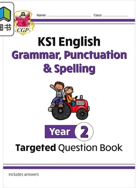 英国CGP KS1 English Targeted Question Book: Grammar, Punctuation & Spelling - Year 2 大音