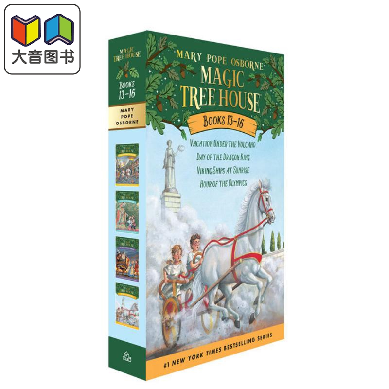 Magic Tree House 神奇树屋卷13-16盒装 英文原版 进口原版  5岁到8岁 儿童章节桥梁书 Mary Pope Osborne 书籍/杂志/报纸 原版其它 原图主图