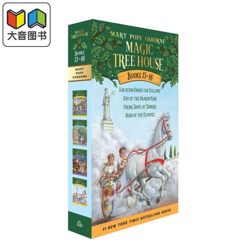 Magic Tree House 神奇树屋 卷13-16盒装 英文原版进口原版  5-8岁儿童章节桥梁书 Mary Pope Osborne 小初文学 大音