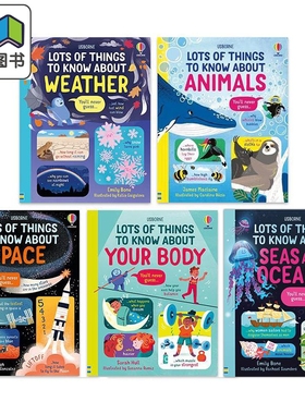 儿童知识科普精装绘本5册套装 Lots of Things to Know About关于天气动物身体太空你所需要知道的那些事英文原版 大音
