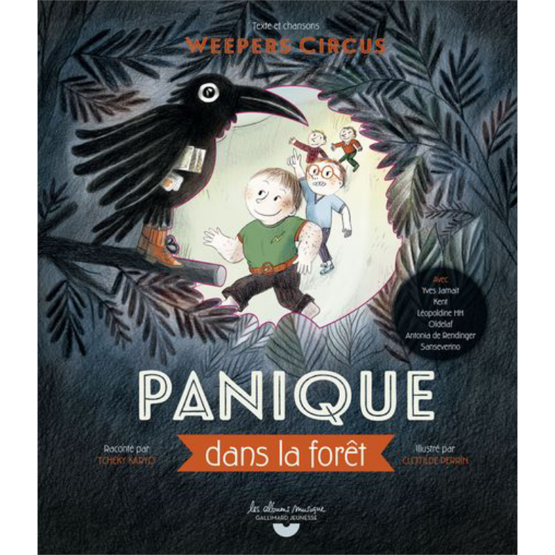 Panique dans la foret Weepers Circus  进口艺术 法文书寻找世外桃源的橘 油画 水彩和水粉技巧 7到12岁 大音