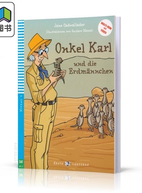Erste ELI Lektüren 系列 Onkel Karl und die Erdmännchen 卡尔叔叔和猫鼬 含音频 德文原版 德语分级阅读读物 大音