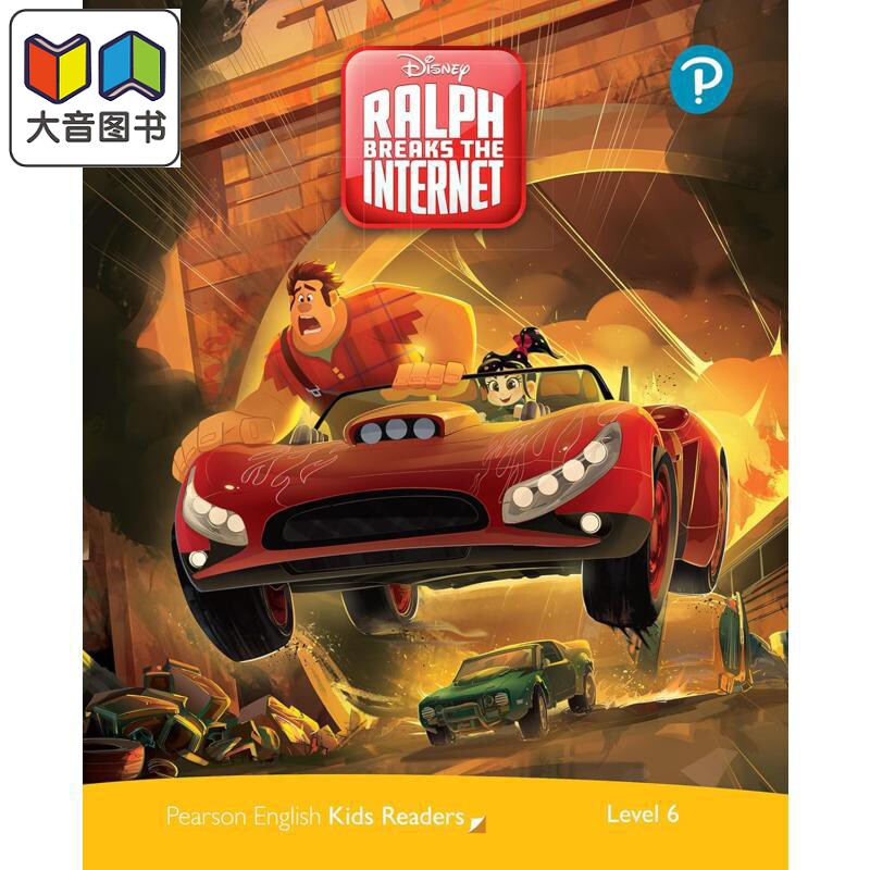 英文原版 级别6迪士尼儿童读物 无敌破坏王2含音频Level 6 Disney Kids Readers Ralph Breaks the Internet Pack 大音