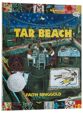 Tar Beach 沥青海滩 凯迪克银奖绘本 进口英文原版 焦油海滩 Faith Ringgold经典作品 绘本 大开本平装 梦想之旅