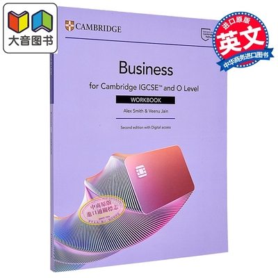 剑桥IGCSE OLEVEL商科练习册含在线账号2年 Cambridge IGCSE O Level Business Workbook with Digital Access 大音