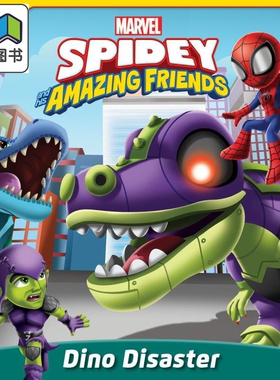 蜘蛛侠与朋友们 恐龙灾难 Marvel Sahaf Dino Disaster 英文原版 迪士尼系列 儿童绘本故事书 进口童书 3岁以上 大音