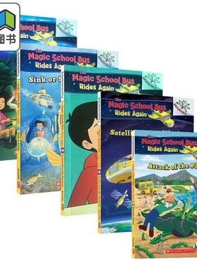 学乐大树系列神奇的校车5册 英文原版 Scholastic Branches The Magic School Bus Rides Again 初级章节桥梁书 大音