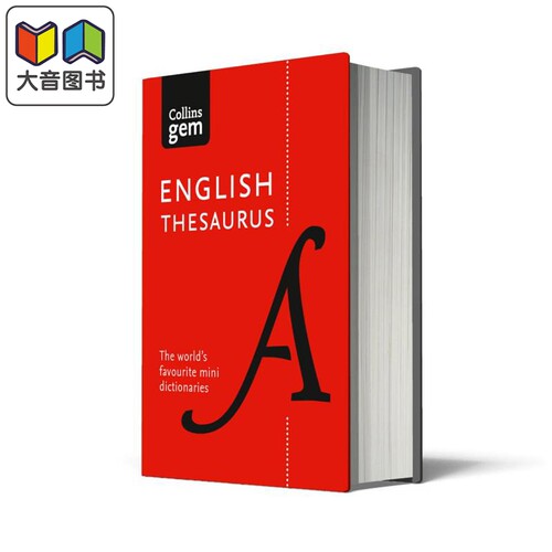 柯林斯英语同义词词典迷你版 第8版 Collins English Thesaurus Gem Edition 8th edition 英文原版参考工具书 大音