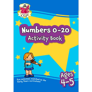 英国原版CGP教辅 New Numbers 0-20 Activity Book for Ages 4-5 (Reception)4-5 岁新数字 0-20 活动书 幼儿园 大音